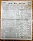 Lot Of 5 Original 1868 Des Moines Register Newspapers Iowa From 155 Years Ago