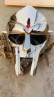 Halloween Mf Doom Mask Mad-villain Steel Face Armor Medieval Hand-forged Mask