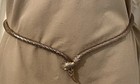 Vtg Whiting Davis Co Signed Gold Tone Mesh Snake Belt Adjustable Clamp 30 Inches