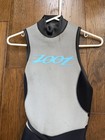 Zoot Women   s Sleeveless Wetsuit Size M Ph-1001 Black Gray Triathlon Water Sports