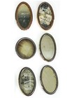 6 Vintage Celluloid Pocket Mirrors Set  2