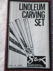Linoleum Carving Set  Sax Arts And Crafts  3 Piece  Wood Handles