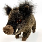 Hansa Boar Plush Lifelike Realistic  13    Pig Stuffed Animal Cabin Core Man Cave
