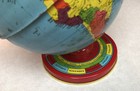 Vintage Metal World Globe 10    Tall Zodiac Signs On Base Ohio Art
