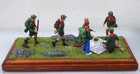 Uk British Cub Scout Diorama 6 Metal Figures Boy Scouting Hiking Map Reading
