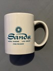 Sands Las Vegas Hotel Casino Vintage Coffee Mug White Teal