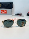 Ray-ban Double Bridge Gold Frame G-15 Green Lens Aviator Sunglasses Rb4858