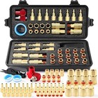 48-piece Air Hose Fittings Kit - 1 4  Npt Couplers  Quick Connect Plugs   Adapte