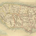 Jamaica 1851 Antique Map Caribbean Island Vintage Colonial Wall Art