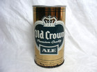 Vintage Steel Beer Can Old Crown Premium Quality Ale 12oz Pull Tab