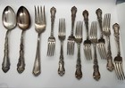Vintage Silverware Mixed Lot Of 12 Forks And Spoons Intricate Roger   s