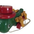 Vintage Kouvalias Wooden Pull Action Toy Cricket- Made In Greece 
