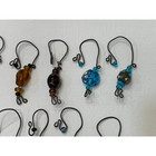 Wine Glass Charms 12 Handmade Unique Glass Beads Artistic Colorful Set 12