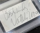 Natalie Wood Iconic Actress Signed Cut Psa Slab