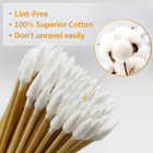 1000pcs 6  Pointed Cotton Swabs W wooden Handles For Makeup  Cleaning  Pet Care