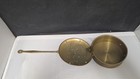 Vintage Brass   Copper Bed Warmer Pan Lidded 18 