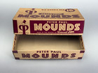 Vintage Peter Paul Mounds   Almond Joy Candy Bar Empty  Display Box Advertising