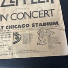 Led   zeppelin Concert Chicago 1980 Tour Ad Bonzo Bonham Death