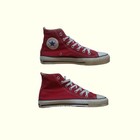 Converse Vtg 60s 70s Usa Made Chuck Taylor High Top Red Sneakers Shoes Sz 5 5