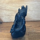 Ganesha Statue Vintage Elephant God Black Resin India Ganesh Deity Asia M 3 5   