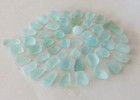 50 Pcs Seafoam Beach Combed Sea Glass For Jewelry Or Mosaics  Smalls 