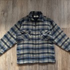 Vintage Kansai Jeans Yamamoto Flannel Jacket Plaid Shadow Check Zip Up Shacket M
