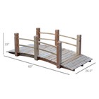 5 Ft Wooden Garden Bridge Arc Footbridge
