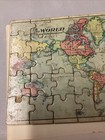 Vintage Wooden Jigsaw Puzzle Of The World  On Mercator   s Projection - 35 Pieces