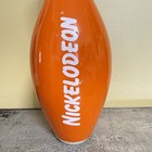 Nickelodeon Orange   White  Full Size Vintage 90   s Brunswick Bowling Pin-read