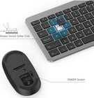 Wireless Keyboard And Mouse Combo - Full Size Slim Thin Wireless Keyboard Mouse