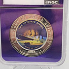 1998 Somalia 25 Shillings Titanic Sinks Colorized Ngc Pf69 Ultra Cameo Traderbea