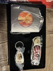 Vintage Marilyn Monroe Knife  Flask  And Bottle Opener Tin