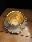 Rare Antique Kpm Teacup On A Tpm Saucer  Very Old Markings