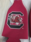 3 Pair Of Usc Gamecocks Bottle Holder Koozies With Zippers South Carolina 