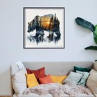 Easy Paint By Numbers Kit For Adults Beginner forest Bear Paint By Number Canvas