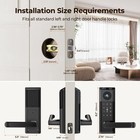 Video Smart Door Lock Handle  Key fingerprint password app Control With Camera