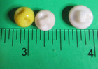  3  Vintage 5 16 -3 8  Stripe Patterns Glass Shank Dimi Doll Craft Buttons-s559