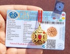 7 Mukhi Rudraksha seven Face Rudraksh Nepal Bead 18-20 Mm Navratan Pendant - Lab