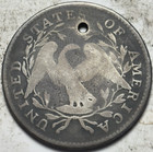 1795 50c Flowing Hair Half Dollar  Attractive Circulated Details  Holed  C