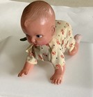Vintage Wind-up Celluloid Crawling Baby   Made In Occupied Japan