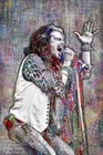 Steven Tyler 24x36in Poster  Aerosmith Artwork  Steven Tyler Art  Free Shipping
