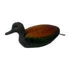 Vintage Duck Shaped Amber   Green Glass Night Light Lamp Brown Cord