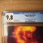 Captain Marvel  1 Cgc 9 8 Stanley Artgerm Virgin Variant Marvel Comics
