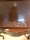 Antique Victorian Walnut Drop Front Desk Early 20th Century