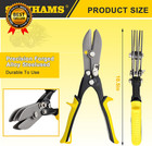 5-blade Hand Crimper Sheet Metal Tools Hvac Tool For 24-28 Gauge Duct Work