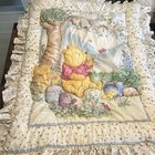 Vintage Disney Classic Winnie The Pooh Red Calliope Crib Blanket And Sheet 90s