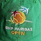 Bnp Paribas Open Tennis Green American Needle Hat Cap Strapback New With Tags