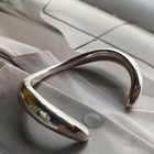 Retro Elegant 925 Sterling Silver Cuff Bangle Vintage Arc Irregular Bracelet