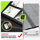 Trading Card Binder With Sleeves  Premium 4 Pocket Ringless Card Binder 160 Side