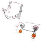 4 5  Led Passing Turn Signals Lights Bracket Bar For Road King Classic Efi 98   06